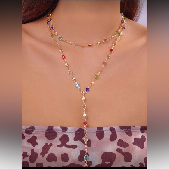 Multicolor Gold Necklace R250 - Picture 3 of 3